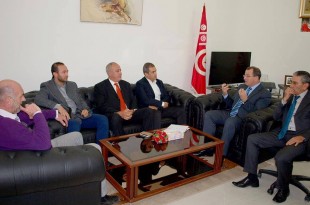 Ministre et staff équipe nationale tunisienne